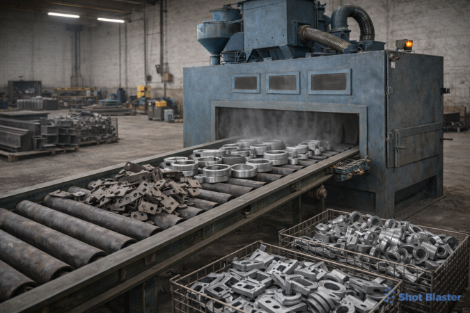 Shot Blasting Machine In Metal Industry